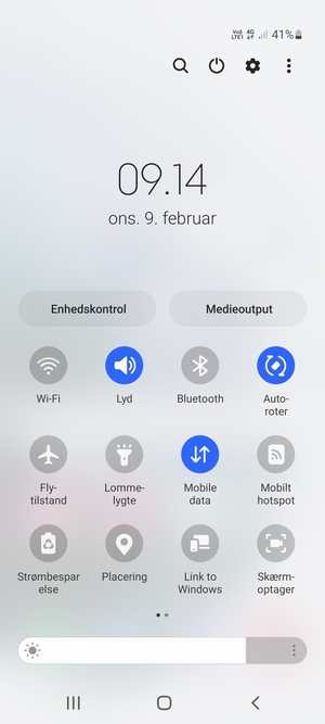 Vælg Lyd for at skifte til vibrationstilstand