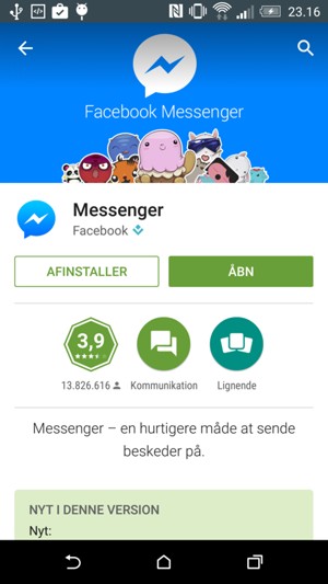 Vælg ÅBN