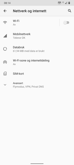 Velg Mobilnettverk