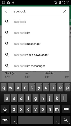 Enter the app name and select Search