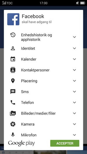 Vælg ACCEPTER