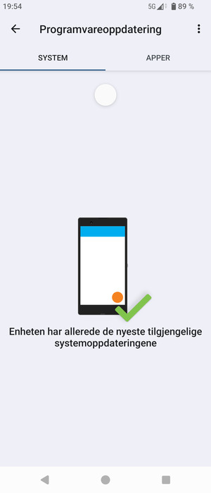 Vent til søket er ferdig
