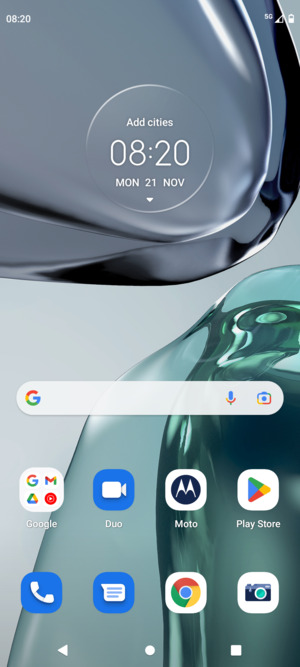 Swipe up