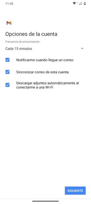 Seleccione SIGUIENTE