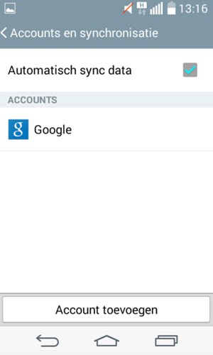 Selecteer Google