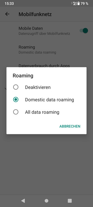 Wählen Sie Ihre gewünschte Option