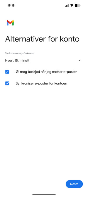 Velg Neste