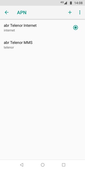 Seleziona il tasto Menu