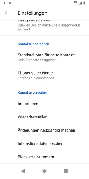 Scrollen Sie und wählen Sie Importieren