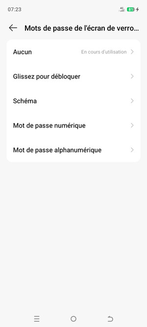 Sélectionnez Schéma