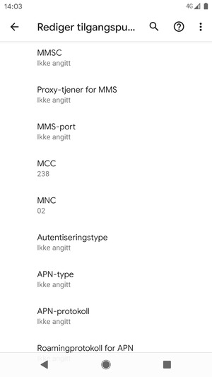 Bla ned og skriv inn MMS-informasjon