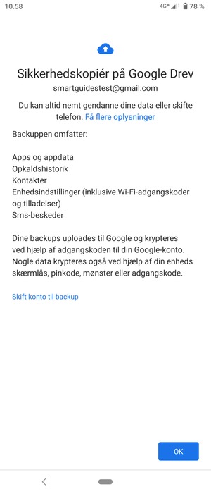 Vælg OK