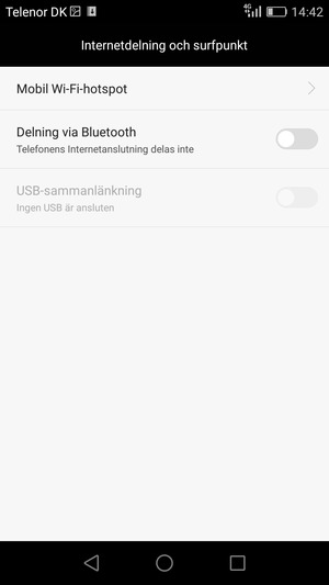 Välj Mobil Wi-Fi-Hotspot