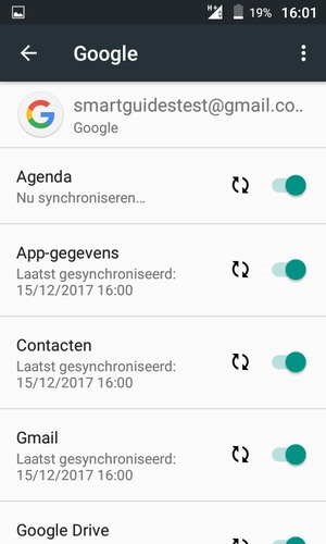 Uw gegevens worden gesynchroniseerd