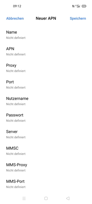 Geben Sie Internet-Informationen ein