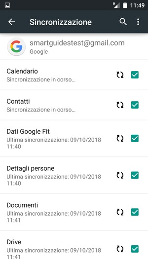 Le tue informazioni verranno sincronizzate
