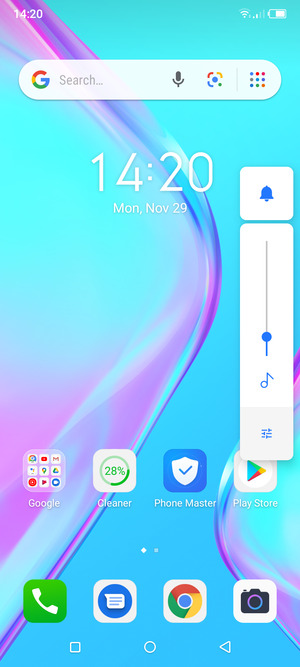 Select Sound to change to vibration mode