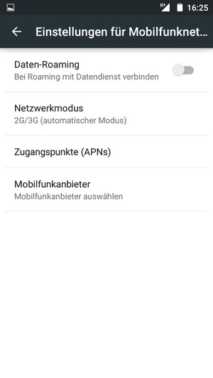 Wählen Sie Zugangspunkte (APNs)