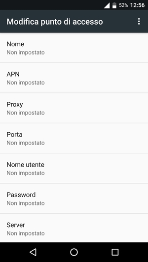Inserisci informazioni MMS