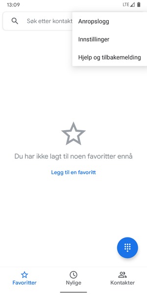 Velg Innstillinger