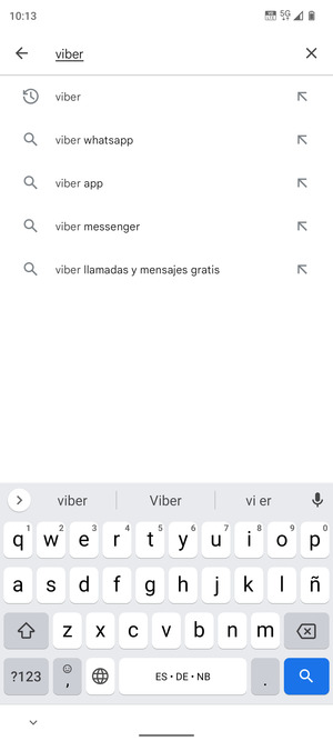 Introduzca el nombre de la aplicación y seleccione Buscar