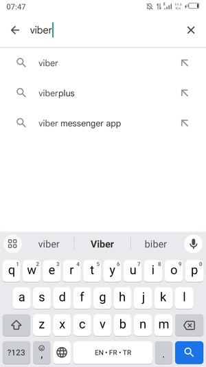 Enter the app name and select Search