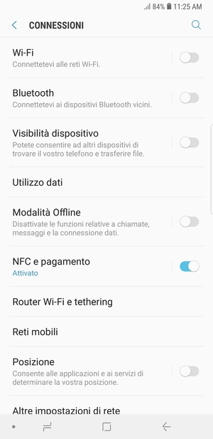 Seleziona Reti mobili