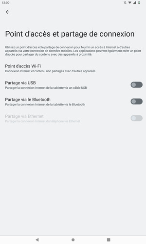 Sélectionnez Point d'accès Wi-Fi