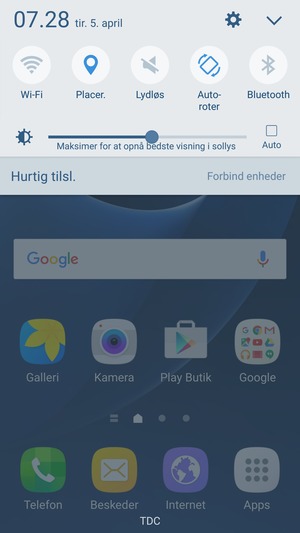 Slå Placer. fra