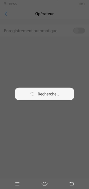 Veuillez attendre la fin de la recherche