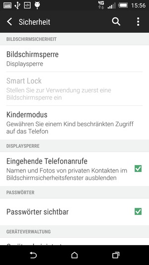 Um Ihre Bildschirmsperre zu aktivieren, wählen Sie Bildschirmsperre