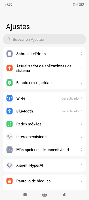 Seleccione Redes móviles