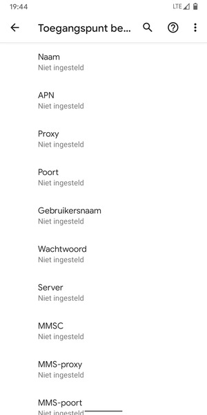 Voer mms-gegevens in