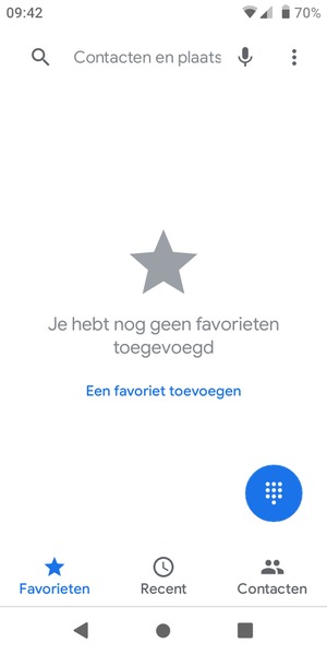 Selecteer de Menu-knop