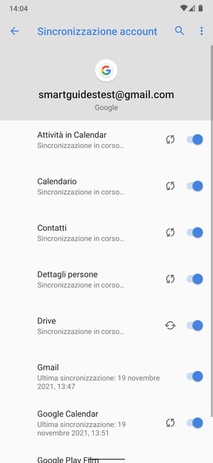 Le tue informazioni verranno sincronizzate