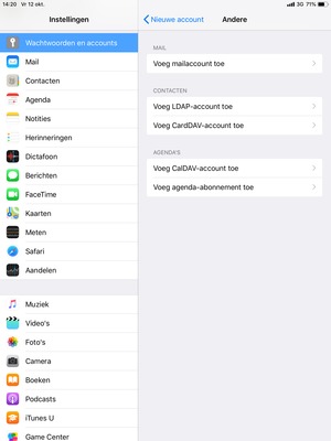 Selecteer Voeg mailaccount toe