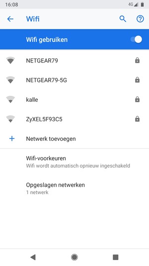 Selecteer het draadloze netwerk waarmee u verbinding wilt maken