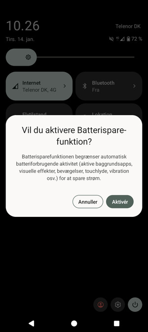 Vælg Aktivér