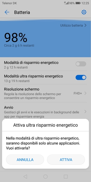 Seleziona ATTIVA