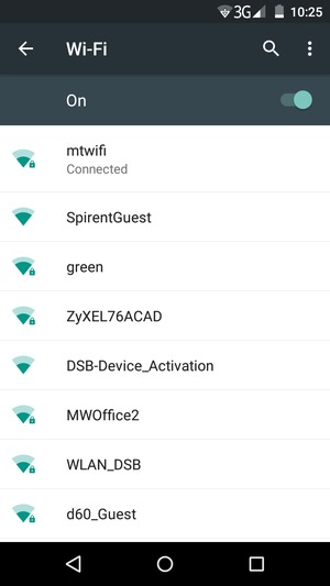 You are now connected to the Wi-Fi network