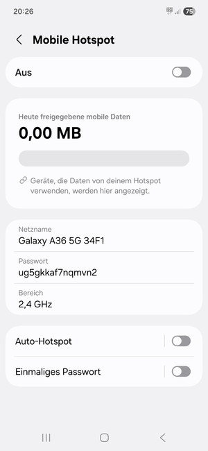 Wählen Sie Passwort