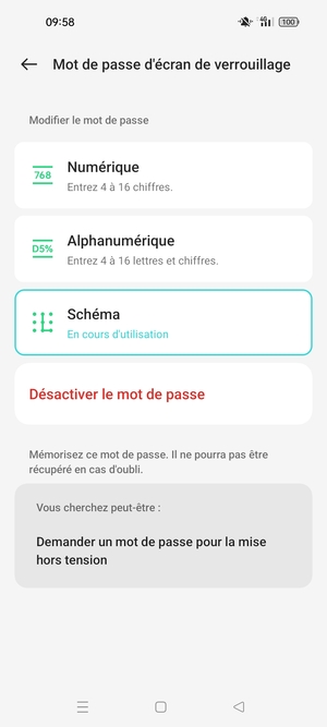 Votre téléphone est maintenant sécurisé par un écran de verrouillage