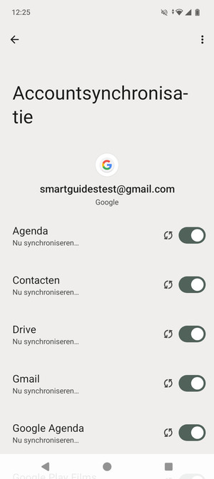 Uw gegevens worden gesynchroniseerd