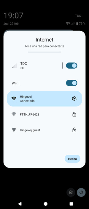 Desactive Wi-Fi