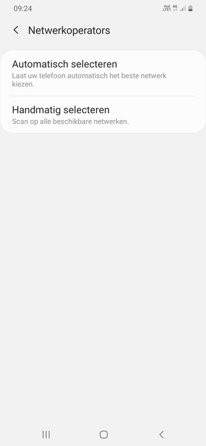 Selecteer Handmatig selecteren