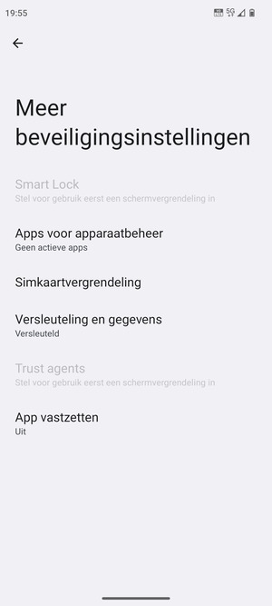 Selecteer Simkaartvergrendeling