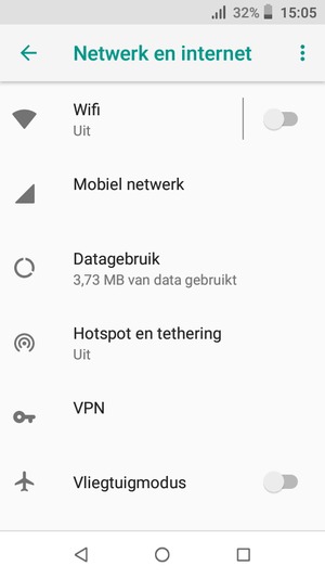 Selecteer Mobiel netwerk