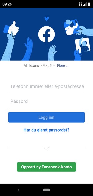 Applikasjonen er klar til bruk