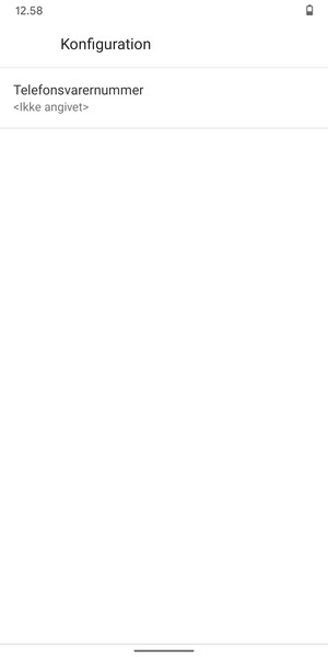 Vælg Telefonsvarernummer