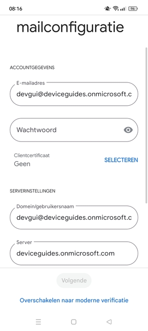 Voer uw wachtwoord in